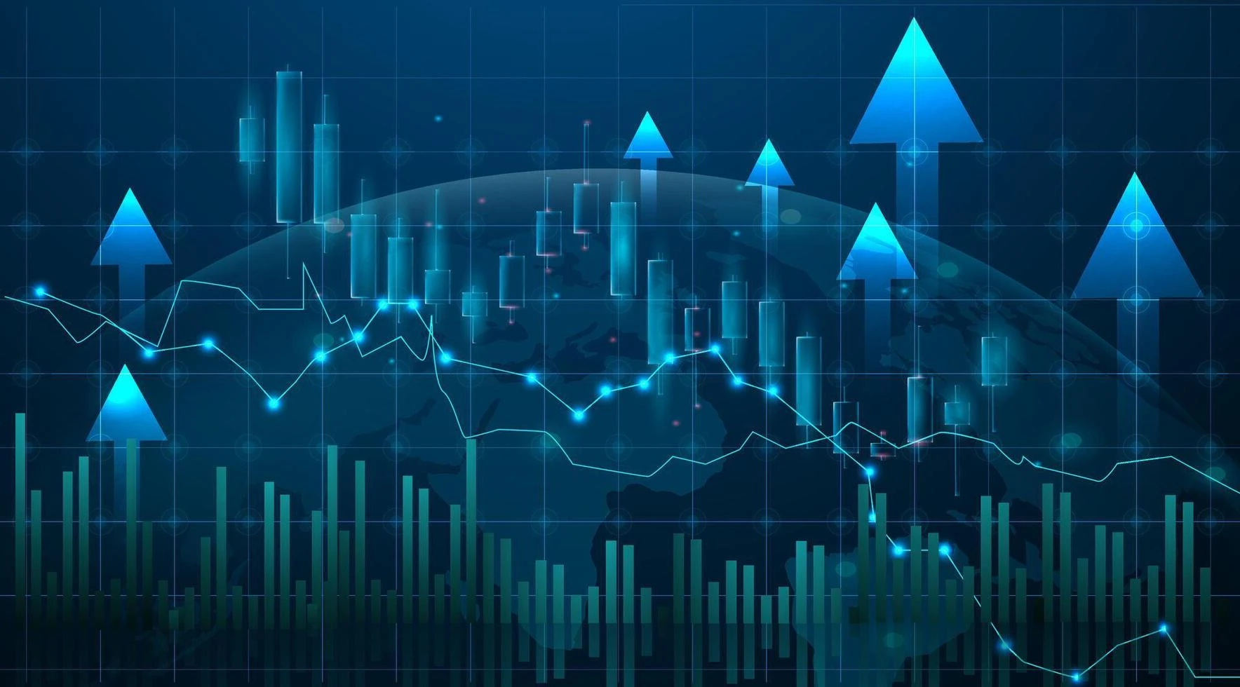 Trading charts background